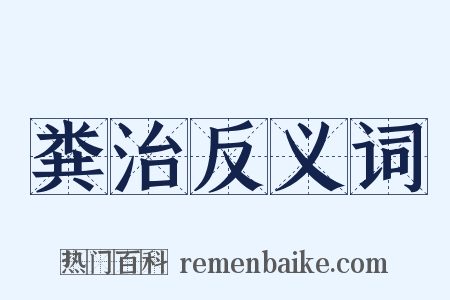 粪治反义词是什么意思的图片